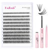 Picture of FADLASH DIY Lash Extension Kit Individual Lashes Cluster D Curl Eyelash Extension Kit with Lash Bond and Seal and Lash Applicator Tool for Self Application at Home (30D-0.07D-8-16MIX KIT)