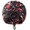 Picture of Silk Satin Sleeping Bonnet Women: Christmas Gift Stocking stuffers Cap - Hair Care - Holiday Gifts Exchange Ideas - Christmas Black