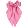 Picture of Large Hair Bows for Women Lotus Pink Silky Satin Hair Bow Hair Clips Long Tail Oversize Hair Ribbon Coquette Bows Hair Accessories for Girls