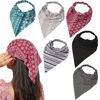 Picture of 6 Pack Hair Scarf Headband for Women - Elastic Hair Kerchief Boho Triangle Bandana Head Scarf with Clips Non Slip Headbands Scarves for Girls