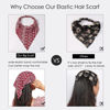 Picture of 6 Pack Hair Scarf Headband for Women - Elastic Hair Kerchief Boho Triangle Bandana Head Scarf with Clips Non Slip Headbands Scarves for Girls