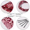 Picture of 6 Pack Hair Scarf Headband for Women - Elastic Hair Kerchief Boho Triangle Bandana Head Scarf with Clips Non Slip Headbands Scarves for Girls