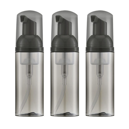 Picture of Owlyee 2oz Foam Bottle (3PCS) Empty Foaming Pump Dispenser for Hand Soap, Lash Cleanser, Shampoo to Travel (60ml, Black)