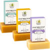Picture of Southern Natural Goat Milk Soap Bar (Variety 3 Pack) Lavender, Lemongrass, Spa Fusion - For Dry Sensitive Skin. Natural Handmade Soap For Face and Body.(Each Bar 4-4.5 oz)