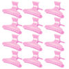 Picture of Ondder 12 Pack PInk Butterfly Hair Clamps Clips Hair Claw Clips Pro Salon Clip for Styling, Sectioning, Cutting, Coloring Hair Clips Hairdressing Salon Tool Hair Accessories for Women Girls