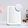 Picture of LED Foldable Travel Makeup Mirror - 5x7 inches3 Colors Light Modes USB Rechargeable Touch Screen, Portable Tabletop Cosmetic Mirror for Travel, Cosmetic, Office (Green)