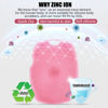 Picture of Zinc Infused Silicone Body Scrubber - High Density Bristles Body Scrubber - Soft Shower Scrubber for Body,Ease of Cleaning,Skin Softening - Pink