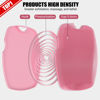 Picture of Zinc Infused Silicone Body Scrubber - High Density Bristles Body Scrubber - Soft Shower Scrubber for Body,Ease of Cleaning,Skin Softening - Pink