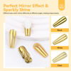 Picture of Saviland Gold Chrome Nail Powder - 1g Metallic Mirror Effect Chrome Powder for Gel Nails, Manicure Nail Art Pigments Gold Chrome Powder Nail Decoration Glitter Dust for Nail Art Gel Polish Home DIY