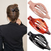 Picture of ATODEN Flat Alligator Hair Clips 3Pcs - 4.52" Duck Billed Medium Hair Claw Clips and Barrettes, Hair Accessories Clamps Jaw Clips Gifts