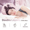 Picture of BONNET QUEEN Silk Bonnet for Sleeping Women Hair Bonnet Reversible Double Layer Satin Bonnet Tie Bonnet Sleep Satin Hair Wrap Night Cap for Curly Hair Tan Pink