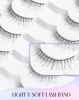 Picture of Natural Lashes Wispy 10mm Short Lashes Natural Looking False Eyelashes Small Lashes for Clean Look K38