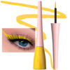 Picture of evpct 1Pcs Yellow Liquid Eyeliner Makeup Waterproof Yellow Eye Liners for Women, Eyes Wing Eyeliner Stamps Shapes Colored Eyeliner delineador de ojos a prueba de agua contra el agua blanco para ojos