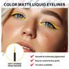 Picture of evpct 1Pcs Yellow Liquid Eyeliner Makeup Waterproof Yellow Eye Liners for Women, Eyes Wing Eyeliner Stamps Shapes Colored Eyeliner delineador de ojos a prueba de agua contra el agua blanco para ojos