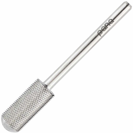 Picture of PANA Professional 3/32" Shank Size - Smooth Top Small Barrel Silver Carbide Bit Extra Fine Grit - Nail Drill Bit for Dremel Machine