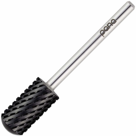Picture of USA Pana DLC 3/32" Safety Nail Carbide - Smooth Round Top Large Barrel Head for Electric Dremel Drill Machine (Black, 2X Coarse)