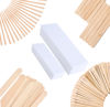 Picture of Mibly Wax Sticks and Strips (Pack of 400) -Body Hair Removal Waxing Sticks and Strips for Face, Arms, Legs, Armpit, Bikini Area - Spa and Home Usage