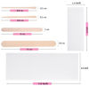 Picture of Mibly Wax Sticks and Strips (Pack of 400) -Body Hair Removal Waxing Sticks and Strips for Face, Arms, Legs, Armpit, Bikini Area - Spa and Home Usage