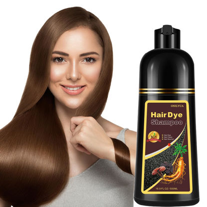 Picture of Coffee Hair Dye Shampoo - Color in Minutes, Long Lasting, For All Hair Types (Brown)