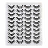 Picture of Lanflower Natural Lashes Pack Faux Mink Lashes Handmade Wholesale Strip Lashes 20 Pairs 2 Styles