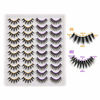 Picture of Lanflower Natural Lashes Pack Faux Mink Lashes Handmade Wholesale Strip Lashes 20 Pairs 2 Styles
