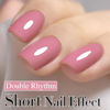 Picture of Double Rhythm 15ML Gel Polish Jelly Sheer Pastel Light Milky Color 1 PC 0.53 OZ Bottle UV Nail Polish Art Salon at Home for Women (Pale Pink-B-A1470)