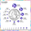 Picture of Novani Purple Rhinestones 3000Pcs Flatback Crystal Round Loose Gemstones Glass Rhinestones for Crafts Makeup Nail Art Clothes Shoes DIY Decorations(SS8, 2.3-2.5mm,Purple Velvet)