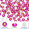 Picture of Novani Rhinestones 3000Pcs Flatback Crystal Round Loose Gemstones Glass Rhinestones for Crafts Makeup Nail Art Clothes Shoes DIY Decorations(SS6, 1.9-2.0mm,Light Siam AB)