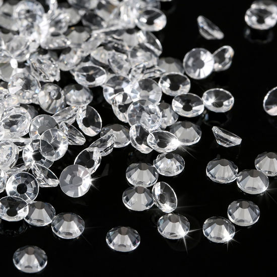 Picture of Novani Rhinestones Glass Rhinestones for Crafts Nail Gems Clear Stones Jewels Round Gemstones Non-Hotfix Crystal,SS10,1440 Pieces,Transparent