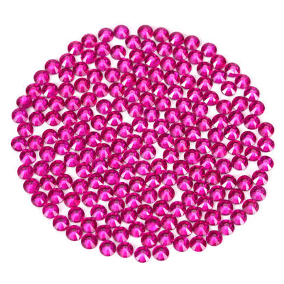 Picture of Novani Rhinestones 3000Pcs Flatback Crystal Round Loose Gemstones Glass Rhinestones for Crafts Makeup Nail Art Clothes Shoes DIY Decorations(SS6, 1.9-2.0mm,Peach)