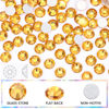 Picture of Novani Rhinestones 3000Pcs Flatback Crystal Round Loose Gemstones Glass Rhinestones for Crafts Makeup Nail Art Clothes Shoes DIY Decorations(SS8, 2.3-2.5mm,Gold Yellow)
