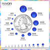 Picture of Novani Rhinestones 3000Pcs Flatback Crystal Round Loose Gemstones Glass Rhinestones for Crafts Makeup Nail Art Clothes Shoes DIY Decorations(SS10, 2.7-2.9mm,Sapphire)