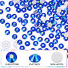 Picture of Novani Rhinestones 3000Pcs Flatback Crystal Round Loose Gemstones Glass Rhinestones for Crafts Makeup Nail Art Clothes Shoes DIY Decorations(SS10, 2.7-2.9mm,Sapphire AB)