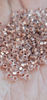 Picture of Bead It Wear It Love It Transparent Gold Lined Loc sprinkle Hair Beads, Crystal Clear DreaLock Hair Accessories (Rose Gold Sprinkles)