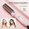 Picture of K&K 1.25 Inch Tourmaline Ionic Hot Brush Hair Curler for Loose & Volume Curls, Long Hair Heated Styler, Dual Voltage
