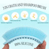 Picture of 3 Pack Silicone Body Scrubber, Exfoliating Body Scrubber, Soft Silicone Loofah for Women Men, Body Scrubber Fit for Sensitive and All Kinds of Skin, Clean and Sanitary Rapid Foaming