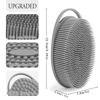 Picture of 3 Pack Silicone Body Scrubber, Exfoliating Body Scrubber, Soft Silicone Loofah for Women Men, Body Scrubber Fit for Sensitive and All Kinds of Skin, Clean and Sanitary Rapid Foaming