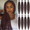 Picture of Alrence Pre Stretched Braiding Hair Long Braid 30 Inch 8 Packs Professional Braiding Hair Extensions Synthetic Crochet Twist Braids (30 Inch, 33#)