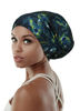 Picture of Sleeping Cap,Satin Silk Liner Long Hair Women Braids Soft Blue Camo