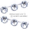 Picture of Rhinestones 16 Cut Non Hotfix Flatback Rhinestones for Crafts Glass Nail Rhinestones Nail Gems Crystals Rhinestones for Makeup Bags Shoes Decoration DIY(SS30,288pcs,Clear)