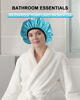 Picture of YIZIJIZI Terry Lined Shower Caps, Triple Layer Large Shower Cap for Women, Reusable Shower Caps for Long Thick Hair, Waterproof Washable Soft Bath Shower Caps for Hair Care…
