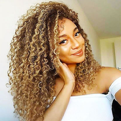 Picture of 7 Packs GoGo Curl Crochet Hair 10 Inch Short Curly Crochet Hair for Women Water Wave Beach Curl Deep Twist Crochet Braids Synthetic Braiding Hair Extensions (10 Inch, P27/30)