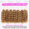 Picture of 7 Packs GoGo Curl Crochet Hair 10 Inch Short Curly Crochet Hair for Women Water Wave Beach Curl Deep Twist Crochet Braids Synthetic Braiding Hair Extensions (10 Inch, P27/30)