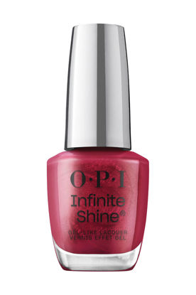 Picture of OPI Infinite Shine I'm Not Really a Waitress | Opaque Dark Red Crème Long Wear Gel Like Nail Polish | Vegan, Long Lasting, Streak Free