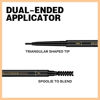 Picture of O'CHEAL 3Pcs Black Eyebrow Pencil, Premium Eye Brow Pencil with Spoolie Brush, Longwearing for Perfect Brows, Professional, Precision, Defines, Universal Waterproof Double-ended Eyebrow Pen for Women