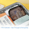 Picture of PACKISM Clear Makeup Bags - Well-made Clear Toiletry Bags for Traveling, Water-resistant Tsa Approved Toiletry Bag with Zipper Holds Small Items for Organization Fit Travel Essentials, Black Brown