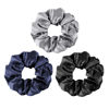 Picture of OLESILK 100% Silk-Scrunchie for Women, Silk-Hair-Scrunchies for Curly Hair, Silk Hair Ties, Elastics Ponytail Holder, 3 Piece