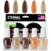 Picture of Eternal Nude Nail Polish Set for Women (NUDE OBSESSION) - Brown Nail Polish Set for Girls | Quick Dry & Long Lasting Nail Polish Kit for Home DIY Manicure & Pedicure | Made in USA, 13.5mL (Set of 5)