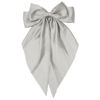 Picture of Large Hair Bows for Women Gray Silky Satin Hair Bow Hair Clips Long Tail French Hair Ribbon Coquette Bows Hair Accessories for Girls