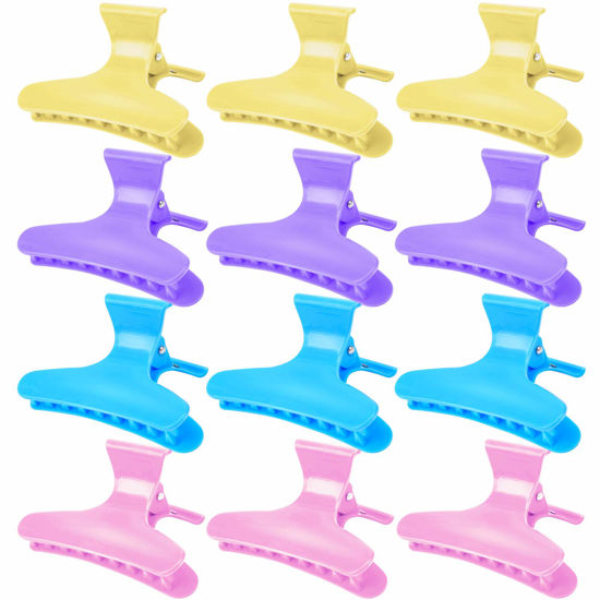 Picture of Ondder Hair Clips - Butterfly Clamps Claws for Salon Pro Cutting, Coloring, and Styling - Hair Accessories for Women